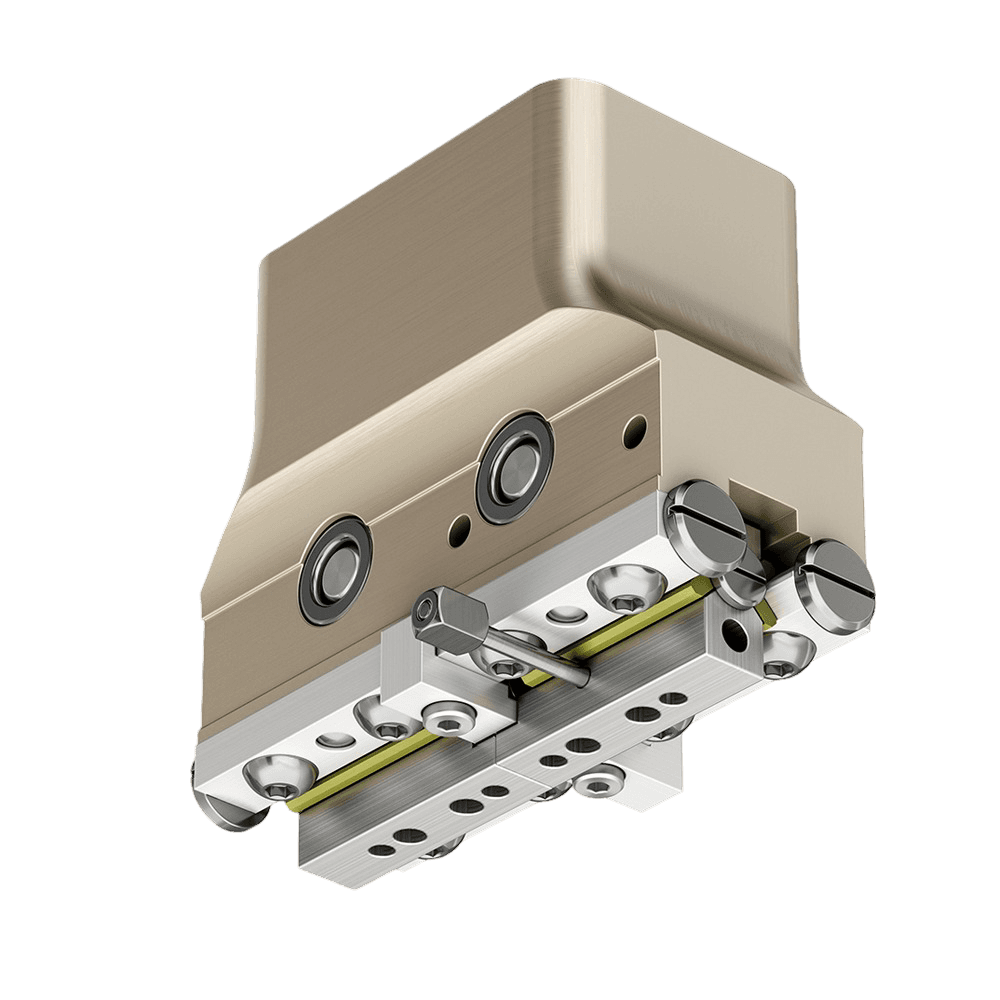 2-jaw parallel gripper RP series with roller guide